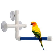 Foldable Window Parrot Perch Shower Perch Bath Perch With Suction Cups for Bi