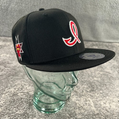 Indianapolis Indian Hat Cap Mens Snapback Black Ebbets Field Aztec Logo MiLB