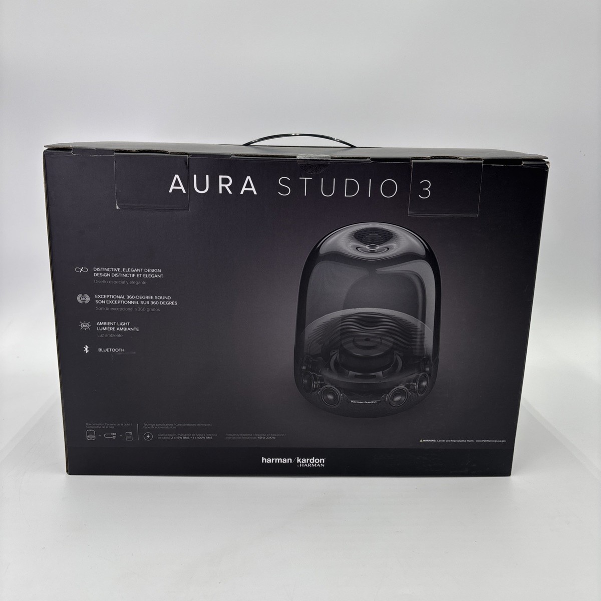 最終価格harman/kardon AURA 2STUDIO ブラック美品 harman/kardon、アンビエントライトを新搭載した「AURA STUDIO 2