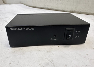 Monoprice Active 3G HD SD-SDI 2x1 Video Switch 110319 Power Tested T8 E11