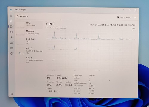 Dell Precision 5560 15.6 4K Touchscreen Intel i7-11850H 32GB 1TB NVMe RTX A2000 - Afbeelding 9 van 16