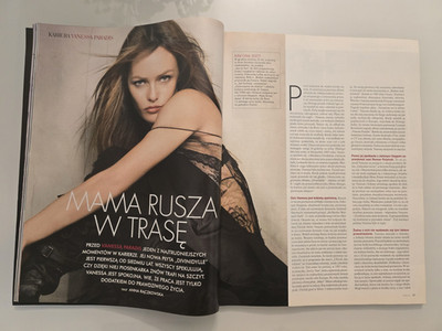 Vanessa Paradis - Very rare newspaper from Poland from 2007 ( Full magazine )