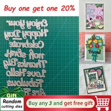 Big Words Cutting Dies Scrapbooking Album Embossing Paper Card Crafts Stencils