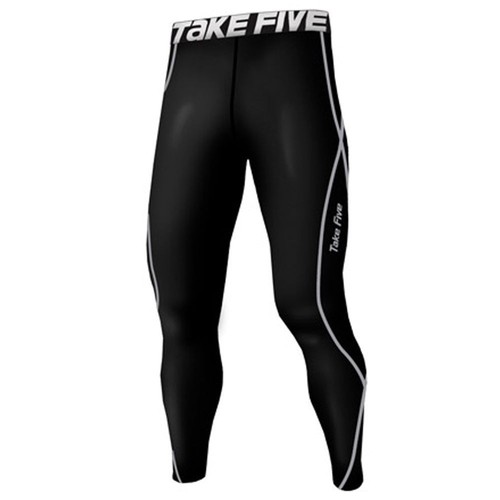 Take Five Mens Skin Tight Compression Base Layer Running Pants Leggings 011 - Picture 9 of 22