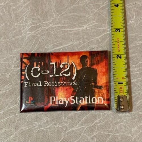 Collectible Gamer Pin PlayStation C-12 Final Resistance Badge 2002 - Picture 2 of 6
