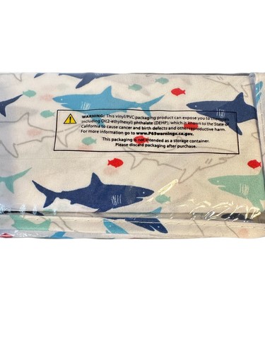 NEW*4pc*FULL*Sheet Set*SHARKS*DEEP BLUE*Soft*Wrinkle Free*Gift For Shark Lover* - Picture 3 of 4