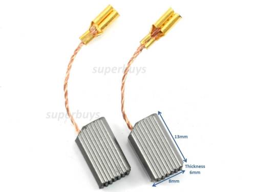 2pc Carbon Motor Brushes 6x 8x 13mm For Dewalt Angle Grinder 100mm Drill Tool - Picture 2 of 3
