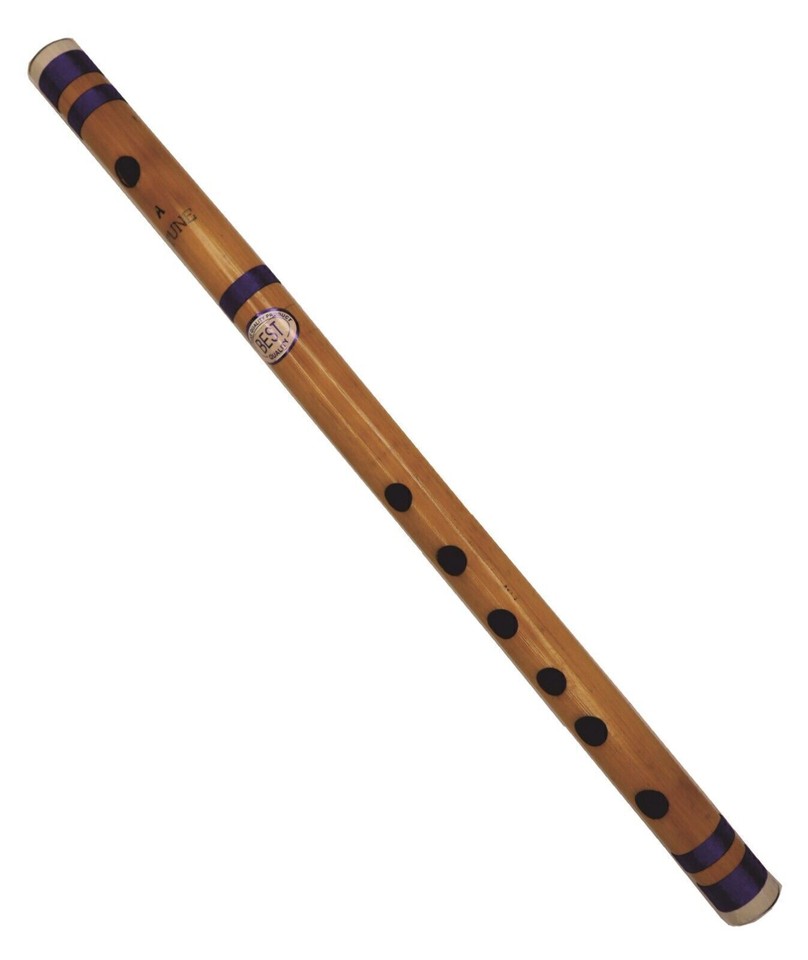 Handmade Natural Bamboo Flute Woodwind Music Bansuri A scale 16 Inches