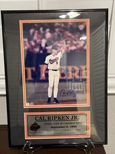 Cal Ripken Jr. Autographed Plaque limited edition #157/2131 The Score Board Inc.