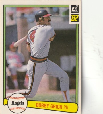 FREE SHIPPING-MINT-1982 Donruss #90 Bobby Grich ANGELS