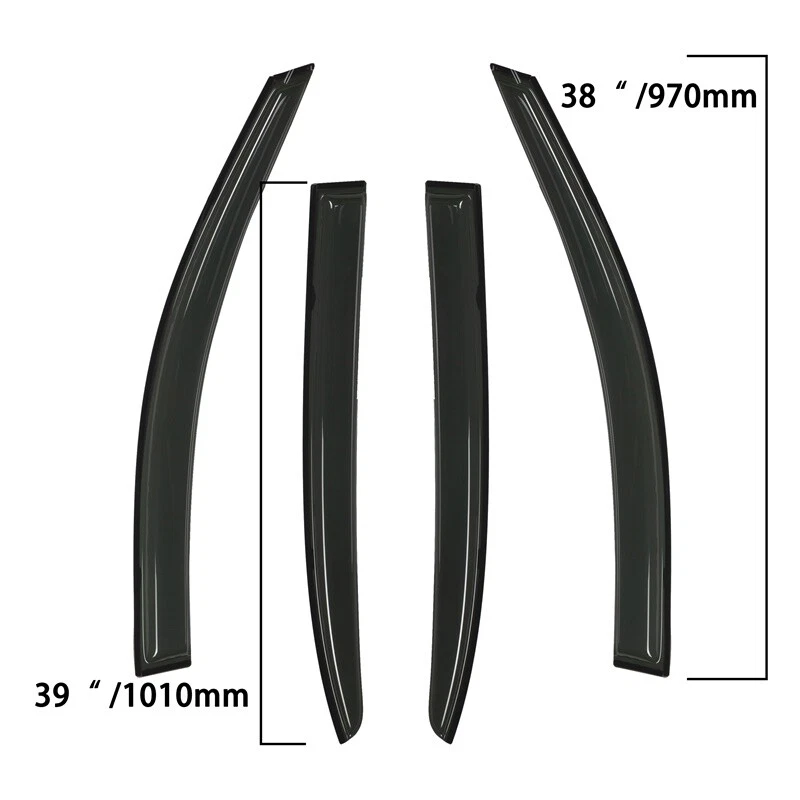 Window Visors Wind Sun Deflector Rain Guards Vent For Honda Accord Sedan 2013-17 Foto 4 de 4