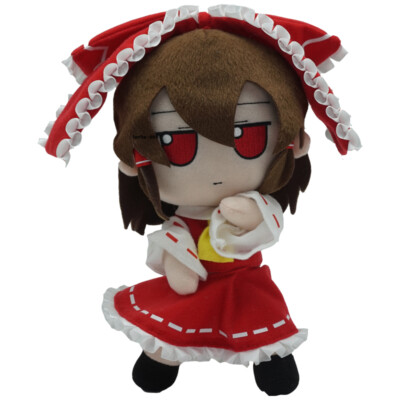 TouHou Project Plush Doll 20CM Hakurei Reimu PVC Bones Fumo Fumo Stuffed Toy New