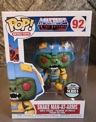 Snake Man at Arms Masters of the Universe #92 Funko Pop! Retro Toys MOTU He-Man