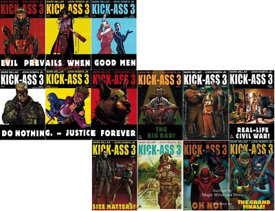 Kick Ass V 3 13 Issue Comic Set 1 A F 2 3 4 5 6 7 8 Mark Millar Romita Jr 1st Ebay
