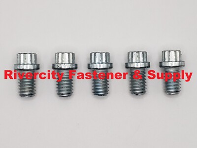 5/16-18x1/2 Alloy Steel 12 Point Flange Screws 5/16x18x1/2 Extra Strong Bolts ZN