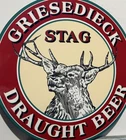Vintage Style Stag Griesedieck Draught Beer  Metal Heavy  Quality Sign