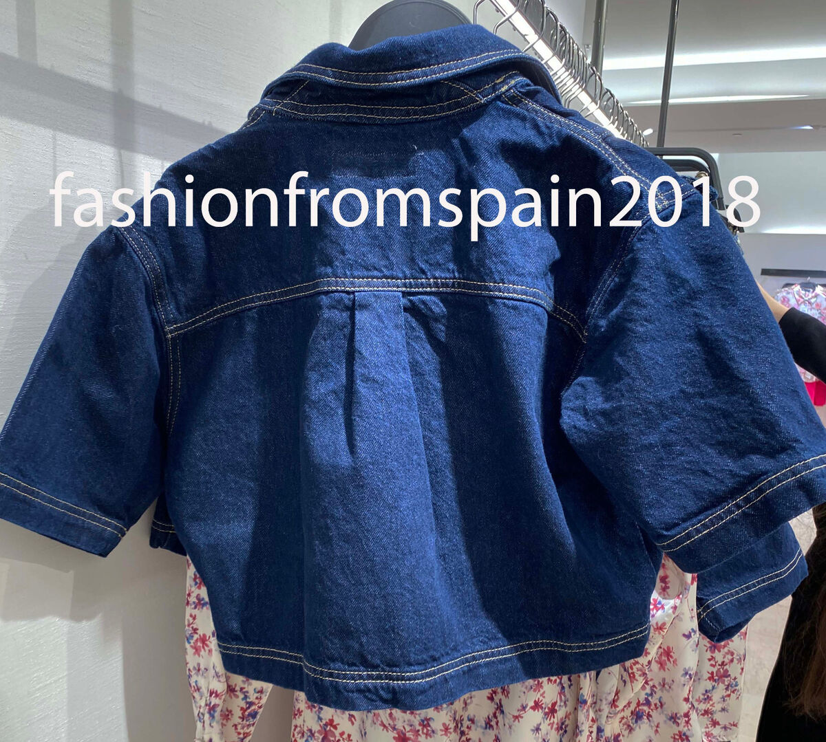 ZARA NEW WOMAN Z1975 DENIM CROPPED SHIRT BLUE XS-XXL 6164 ZARA NEW WOMAN Z1975 DENIM CROPPED SHIRT BLUE XS-XXL 6164