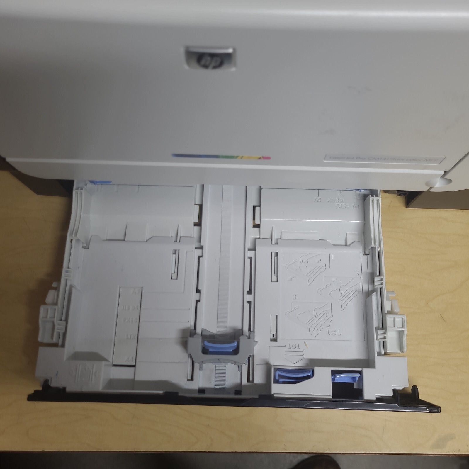 HP LaserJet Pro CM1415FNW Color MFP Printer 20k Pgs Fax Wireless NO