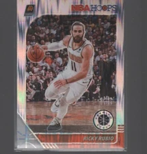 RICKY RUBIO 2019-20 PANINI HOOPS PREMIUM STOCK SILVER FLASH  CARD #189