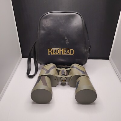 Redhead Binoculars w/Case Green Camouflage 10x50 297ft