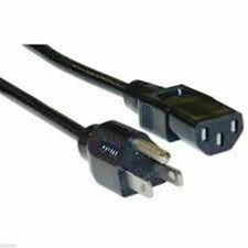 UNIVERSAL 5ft POWER CORD 3 PRONG C13 NEMA5-15P FOR COMPUTER,MONITOR,TV