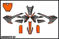 BOMBMOTO B2 graphics kit decals THICK AND HIGH GLOSS ......