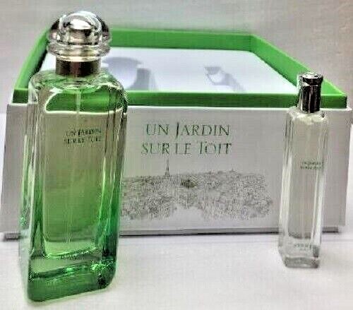 UN JARDIN SUR LE TOIT By Hermes Unisex SET 3.3 EDT Spray + 0.5 See