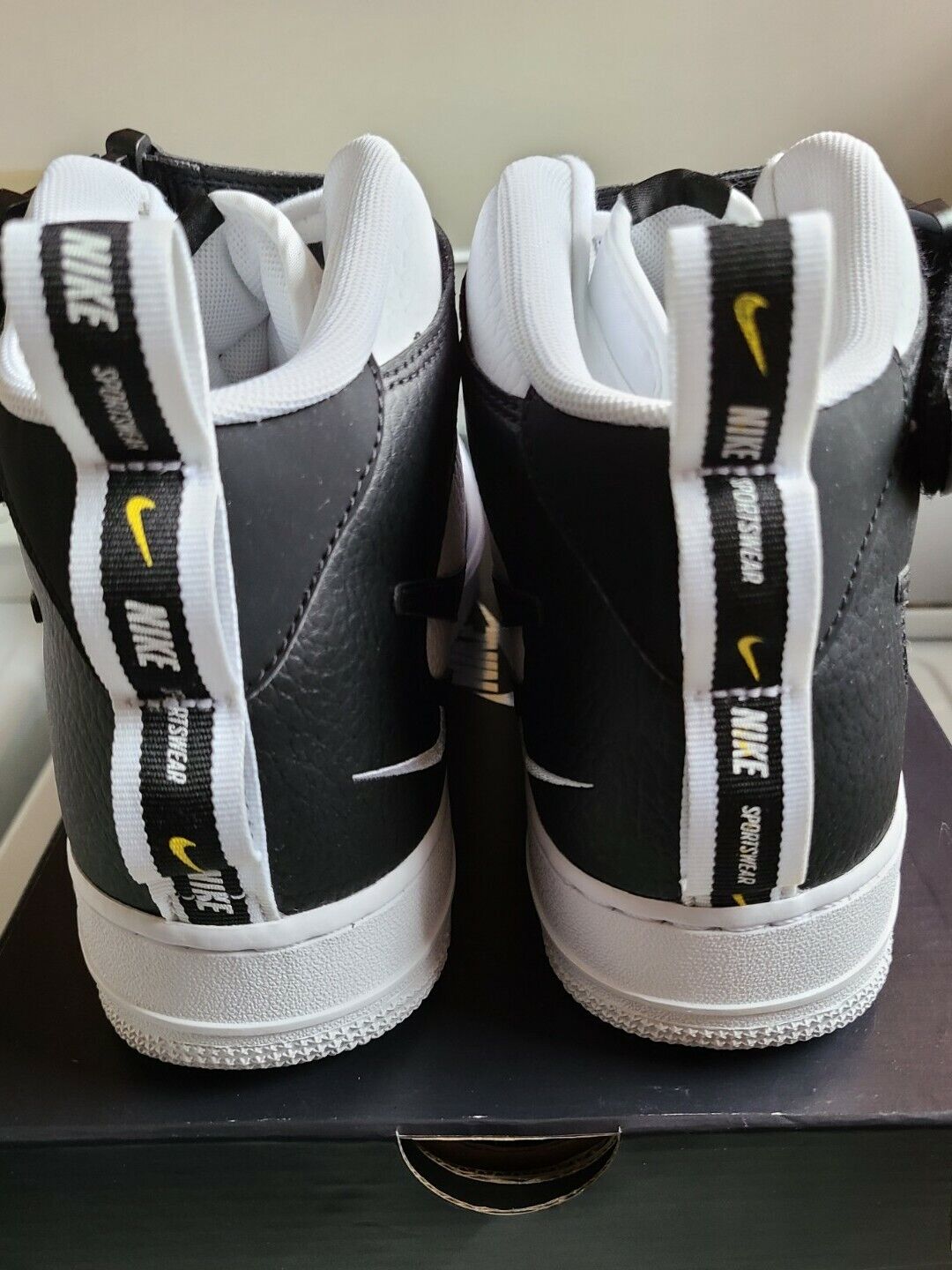 New Nike Air Force 1 Mid 07 LV8 White Black (Size 10) Ready To Ship!