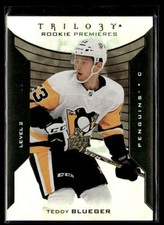 2019-20 Upper Deck The Cup Rookie Plates Teddy Blueger Pittsburgh Penguins #106