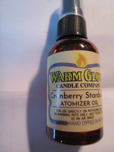 Warm Glow Candle  CRANBERRY STARDUST Atomizer Fragrance Spray Scent Oil  2 oz