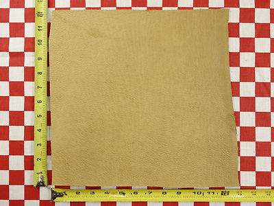 HORWEEN NATURAL TUMBLED BISON 5 oz LEATHER 12''x12'' #B  NAT. QUALITY 
