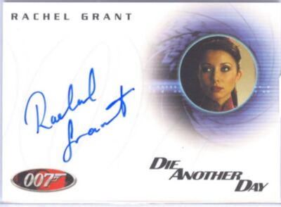 James Bond Quotable 40th Ann. Autograph A48 Rachel Grant as Peaceful Fountains..
