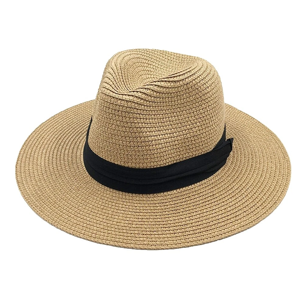 Straw Fedora Wide Brim Hats for Men