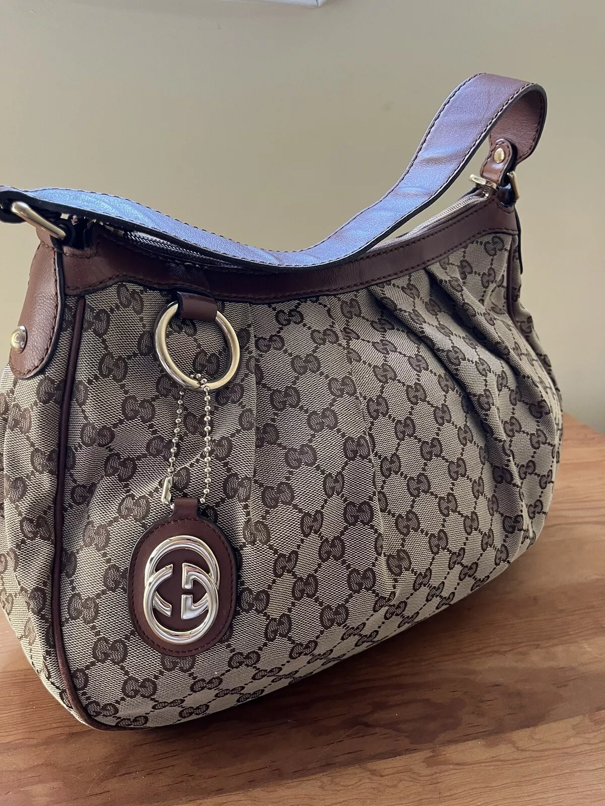 Sac à main authentique Gucci monogramme