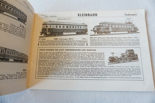 1965 Kleinbahn Model Railway Locomotive Catalogue - Picture 8 of 9