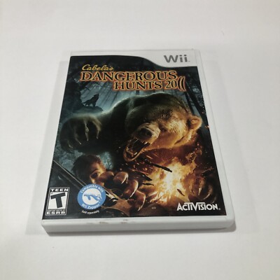 Cabelas Dangerous Hunts 2011 - Nintendo Wii Good condition with book and case. 