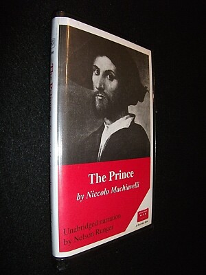 AUDIO BOOK. THE PRINCE. NICCOLO MACHIAVELLI. 3 hrs 15 mins. 3 CASSETTES. 