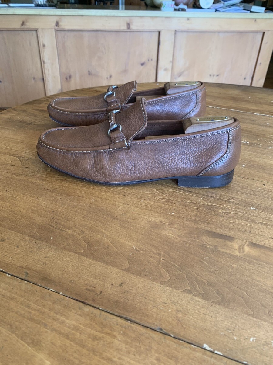 Sandro Moscoloni Sandro Tan Pebbl Horse Bit Loafers 11 D | eBay display picture 3