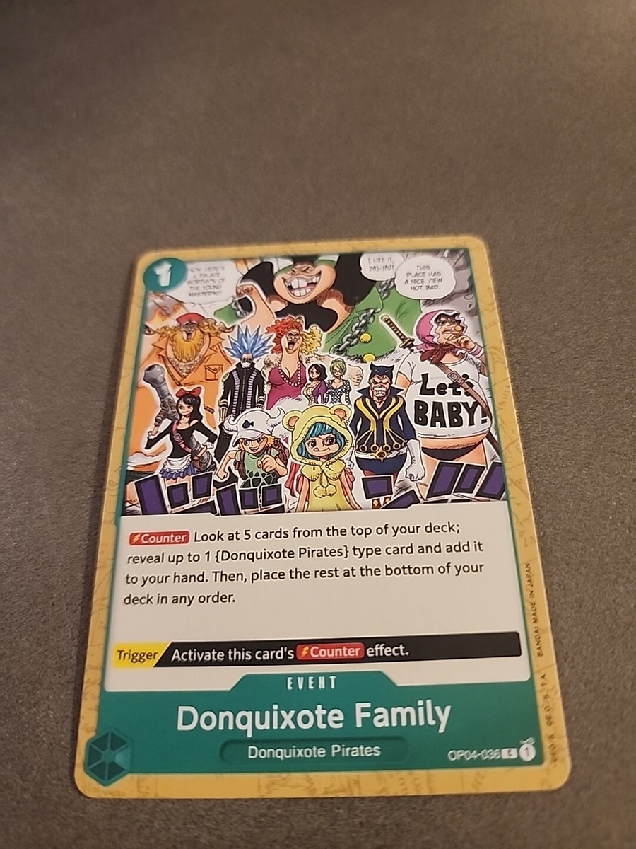 Donquixote Family Common OP04-036 MINT - One Piece TCG Kingdoms Of