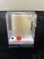Mainstays Flameless LED Pillar Candle: Vanilla 3" x 4" Tall - NEW in Box