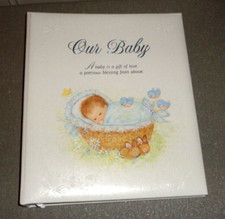 Vintage Hallmark Our Baby Memory Book Binder A Baby is a Gift of Love a Precious