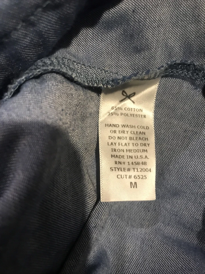 Top vaquero Everly con hombros descubiertos estampado floral bordado cordón talla mediana Foto 4 de 4