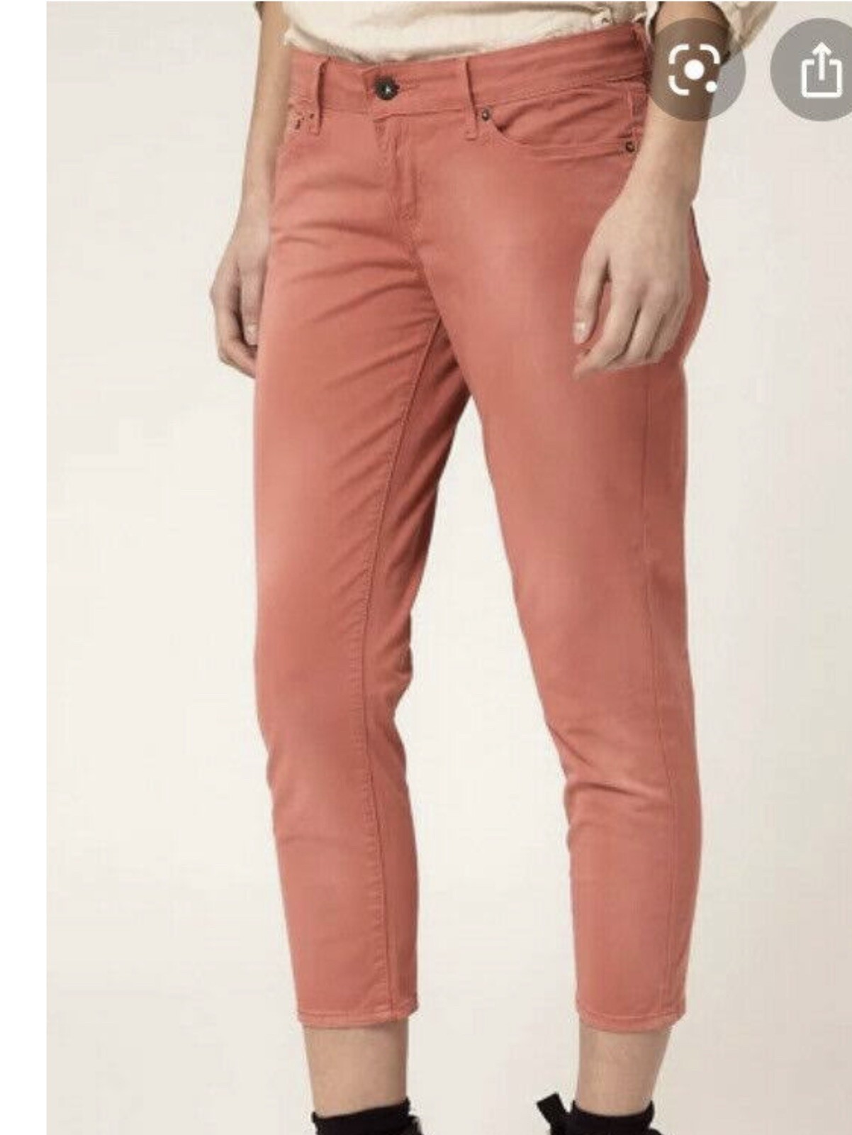 Levis High Rise Demi Curve Salmon Pink Jeans Size 26 … Gem