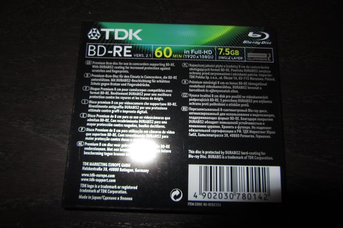 5x TDK MINI BLU RAY BD-R 2X (couche unique) maxi 7,5 Go 60 min neuf scellé - Photo 2 sur 2