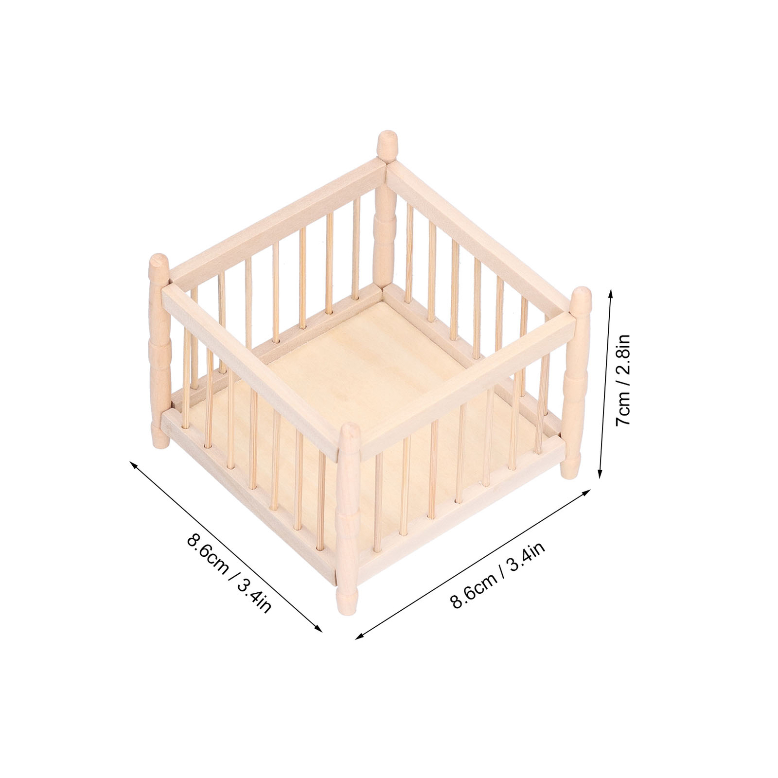 Dollhouse Baby Bed 112 Scale Miniature Baby Home eBay