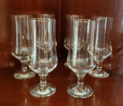 HURRICAINE COCKTAIL GLASSES BY PASABAHCE TULIPE STEMWARE SET OF (6)-IOB