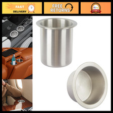 2pcs Drop-in Cup Holder 304 Stainless Steel Automotive Cup Holders 2pcs Drop-in Cup Holder 304 Stainless Steel Automotive Cup Holders