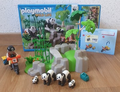Playmobil 5272 - Wild Life Panda mit Forscher und Motorrad - Anleitung - OVP