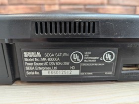 Sega Saturn MK-80000A Video Game Console Controller Cables NHL 97 QB Attack More