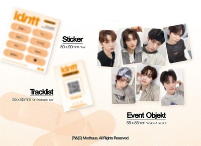 IDNTT [UNEVERMET] 1st Mini Album HURT HEART Ver/Key Ring+ID Photo+
